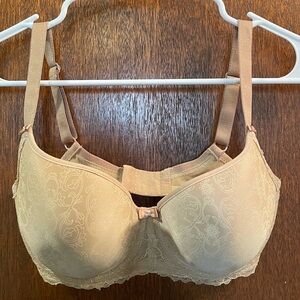 Fantasie 2222NUE Nude RHIANNON Smoothing Seamless Plunge T-Shirt Bra, Size 32FF